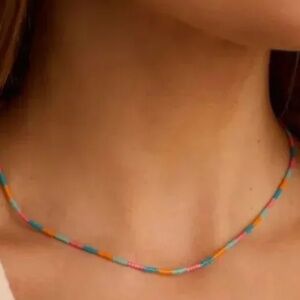 GORJANA Miami Gigi Beaded Stripe Necklace